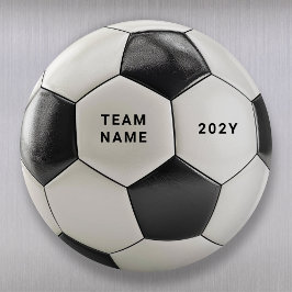 Fotbolls Magnet | Personligt Lag Namn År