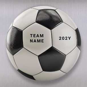 Fotbolls Magnet Personligt Lag Namn År
