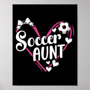 Fotbolls Mamma Hjärt Mamma Av En Fotbollsspelare M Poster