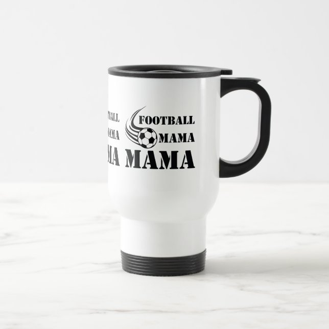 Fotbolls Mamma Klassisk Sport Mamma Typografi Graf Resemugg (Höger)