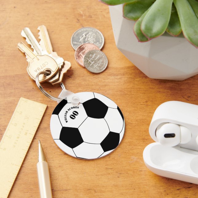 Fotbolls- och fotbolls-fotbolls-VM med Namn och nu Nyckelring (Skrivbord)
