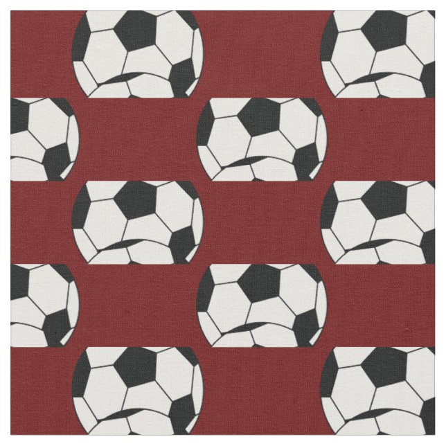 Fotbolls-sporter Maroon Burgundy Tyg (Närbild)