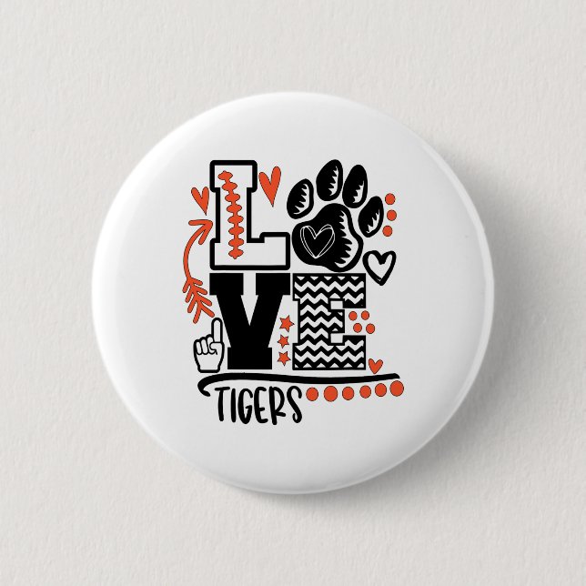 Fotbolls Tigers Paw Mamma Skolanda  Knapp (Framsida)