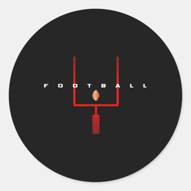 Fotbollsapparat - Fotboll Runt Klistermärke (Framsida)