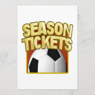 Fotbollsäsong Biljett Inbjudningar