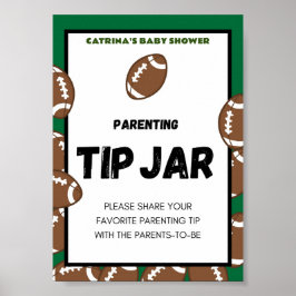 Fotbollsbabyskylt Poster