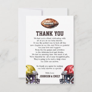 Fotbollsbabystövel Gridiron Tema Tack Kort
