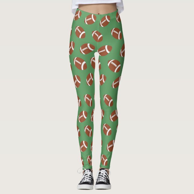 Fotbollsbalkar Leggings (Framsida)
