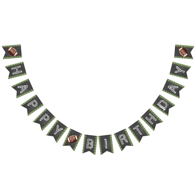 Fotbollsbanderoll med valfri ålder - MVP Grattis p Vimplar (Alla)