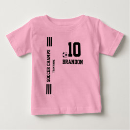 Fotbollsbanderoll rosa Black personlig player spor T Shirt