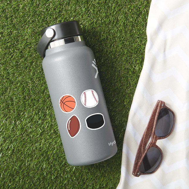 Fotbollsbasketboll i fotboll klistermärken (HydroFlask Insitu)