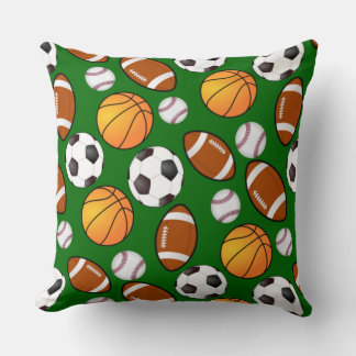 Fotbollsbasketbollens sporttema kudde