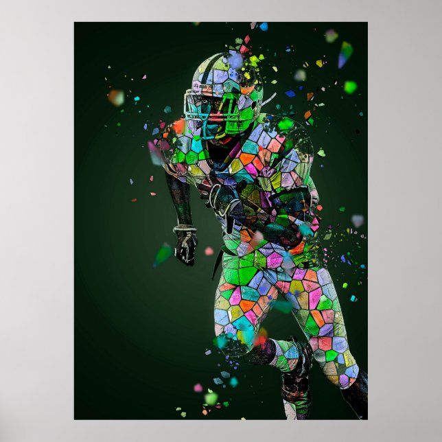 Fotbollsbatterback Poster (Framsidan)
