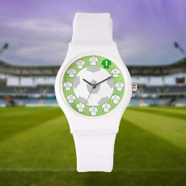 Fotbollsbevakning - med vita skärmar armbandsur