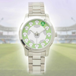 Fotbollsbevakning - med vita skärmar armbandsur