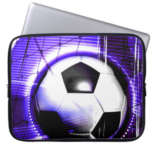 Fotbollsblå personalisera med namn eller team namn laptop fodral
