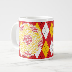Fotbollsblock, typografi, Kopp Jumbo Mugg