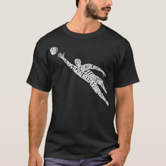 Fotbollsblöjettypografi med god hållbarhetstid t shirt