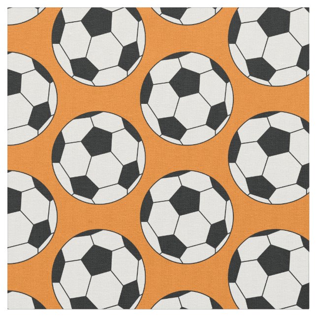 Fotbollsbollar Sport Orange Tyg (Närbild)