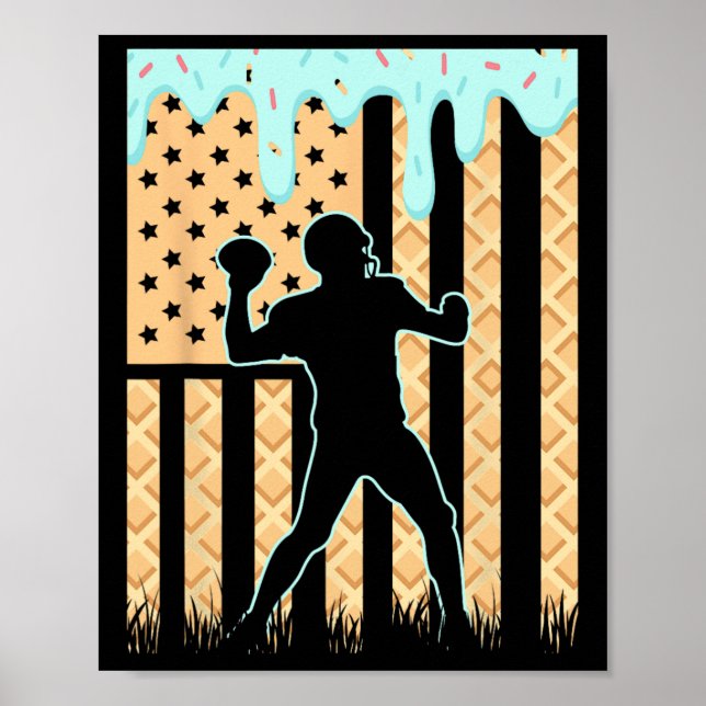 Fotbollsboxar som tränar iskräppost fotbollsspel poster (Framsidan)