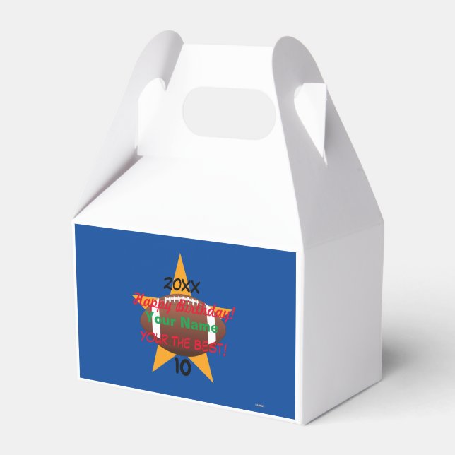 Fotbollsboxen HAMbWG, Personlig på födelsedagen Presentaskar (Framsidan Sidan)