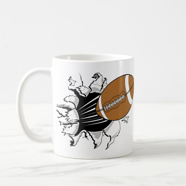 Fotbollsbrytning Kaffemugg (Vänster)