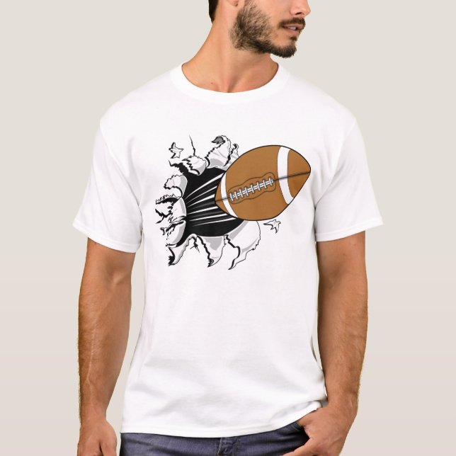 Fotbollsbrytning T-Shirt (Framsida)