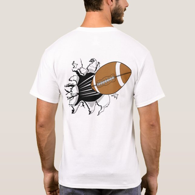 Fotbollsbrytning T Shirt (Baksida)