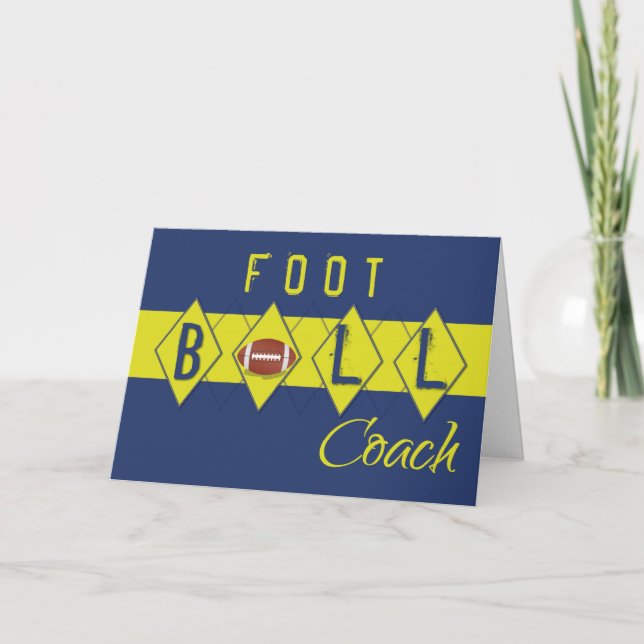 Fotbollsbuss från alla oss tackblått och Guld Kort (Framsida)