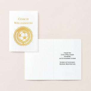 Fotbollscachen, Tack Folierat Kort