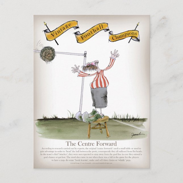 Fotbollscentrum - röd vit rand vykort (Framsida)