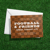 Fotbollschackerboard Big Game Watch Party