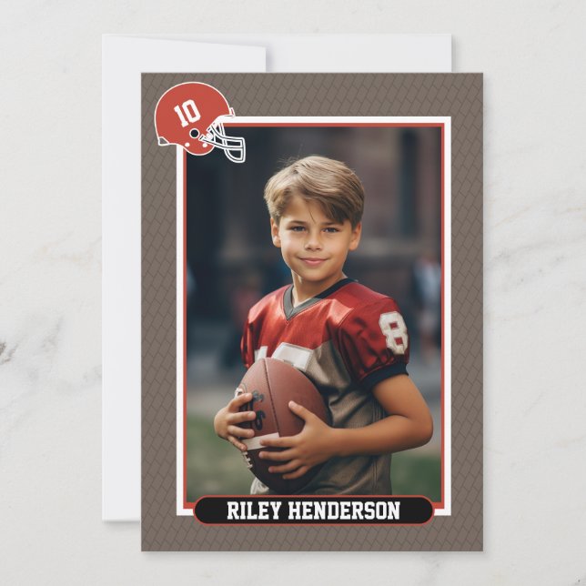 Fotbollsdag för idrott inbjudningar (Framsida)