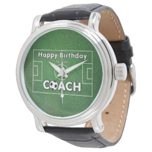 Fotbollsdag med gräs Fält och Boll Armbandsur