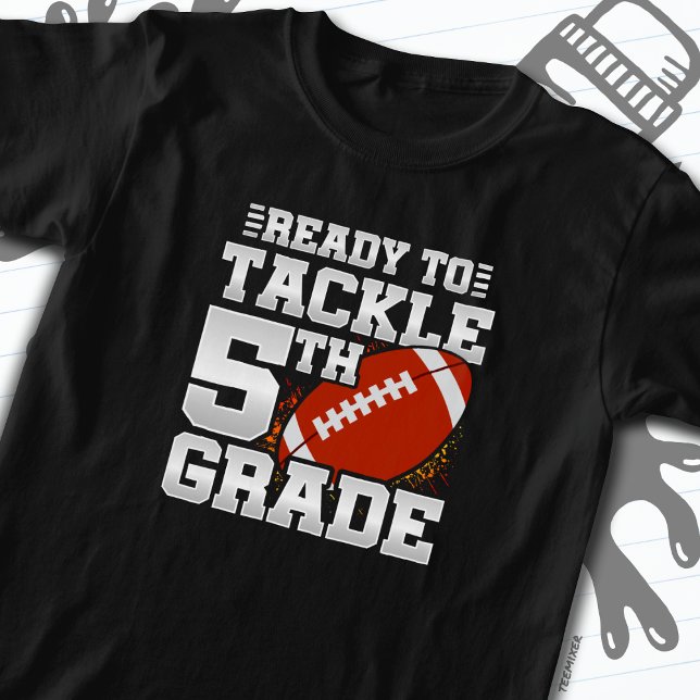 Fotbollsdagen 5:e Klass Back to school T Shirt (Skapare uppladdad)