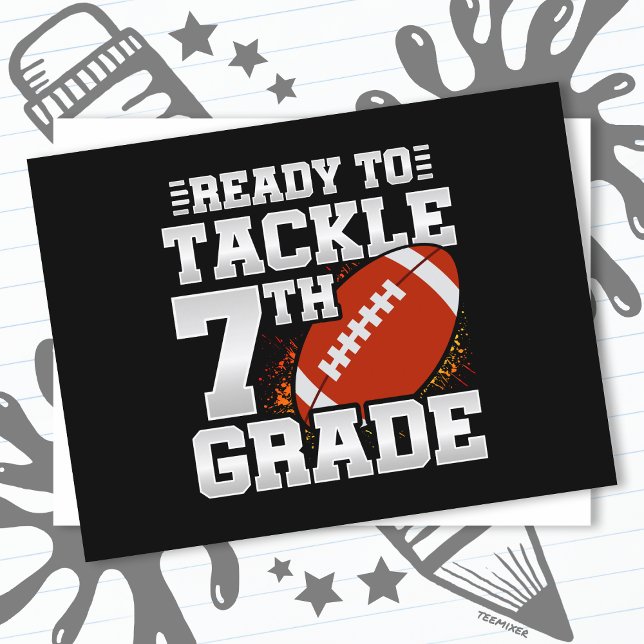 Fotbollsdagen 7:e Klass Back to school Vykort (Skapare uppladdad)