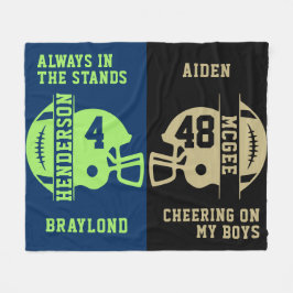 Fotbollsdagen i Black och Guld Fleecefilt