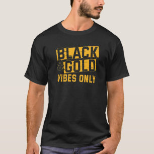 Fotbollsdagen i Black och Guld för fotboll T Shirt