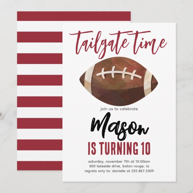 Fotbollsdagen Inbjudan (Fram/baksida)