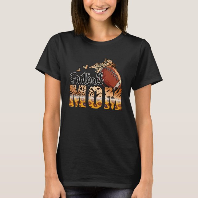 Fotbollsdagen Mamma Cute Mamma Life Football Game  T Shirt (Framsida)
