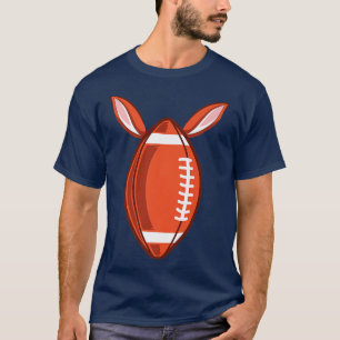 Fotbollsdagen påsk Öron Happpy Påsk Dagen i T Shirt