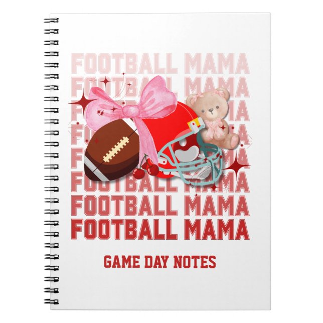 Fotbollsdagsanteckningar för matchen Mamma i Coque Anteckningsbok (Framsidan)