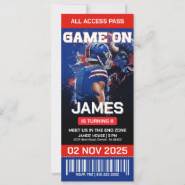 Fotbollsdagsinbjudan: Digital nedladdning Inbjudningar