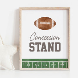 Fotbollsdagskoncessionsstecken Poster