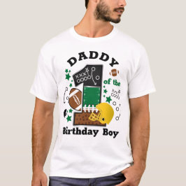 Fotbollsdagspappen på första födelsedagen t shirt