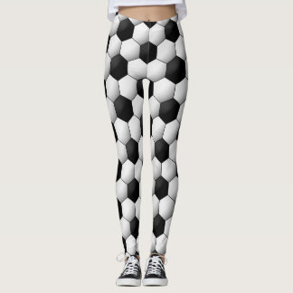 Fotbollsdesign Fläkt Leggings