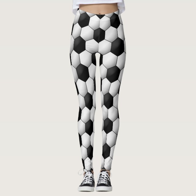 Fotbollsdesign Fläkt Leggings (Framsida)
