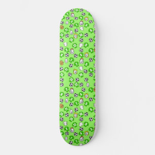 Fotbollsdesign i Fläkt Old School Skateboard Bräda 18 Cm