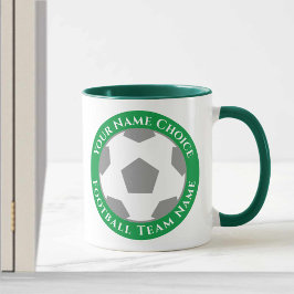 Fotbollsdesign i Grönt Mugg