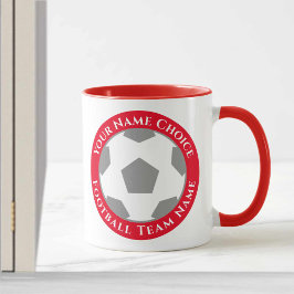 Fotbollsdesign i Klubben Red Mugg